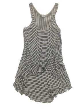 Hard Tail Forever Hi-Lo Flowy Striped Tank Top Small